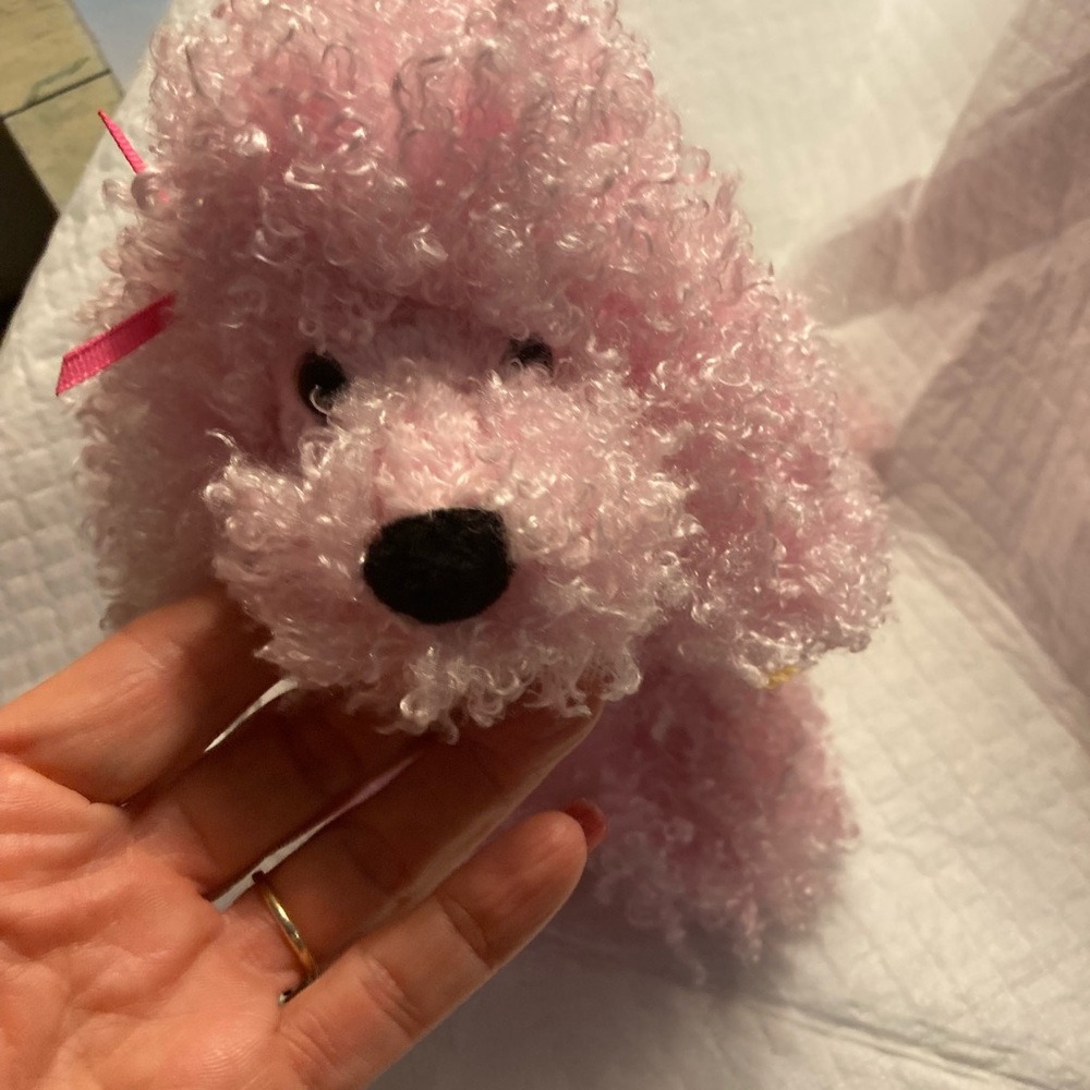 DOUGLAS VINTAGE RARE Peppermint Pink Plush Poodle Brand New with Tags!!